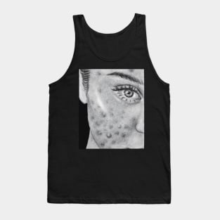 drawing insecurities acne pimples body positivity Tank Top